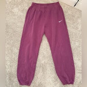 Purple Nike Sweatpants